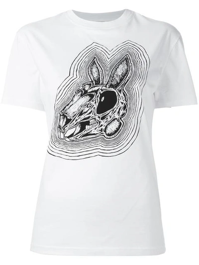 Shop Mcq By Alexander Mcqueen Bunny Print T-shirt