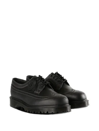 Dr. Martens Leather Derby Shoes In Black