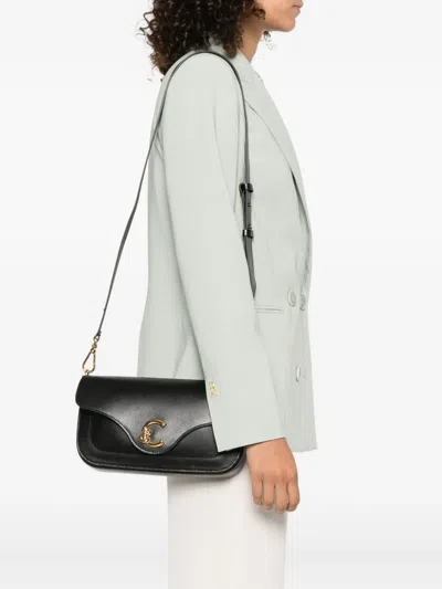 Coccinelle C-me Medium Shoulder Bag In Black