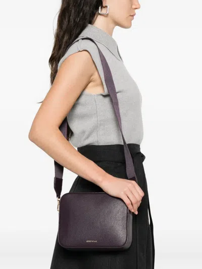 Coccinelle Tebe Small Shoulder Bag In Purple