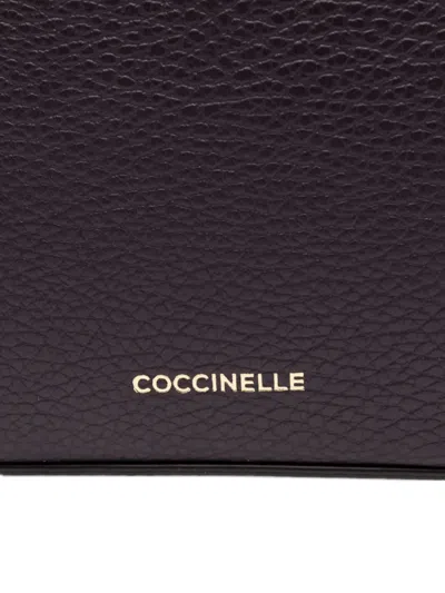 Coccinelle Tebe Small Shoulder Bag In Purple