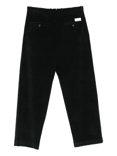 Nine In The Morning Relaxed-fit Black Trousers With Pleated Front Design In Black