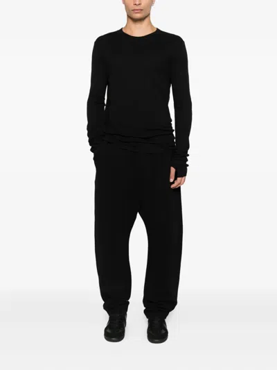 Thom Krom Drawstring Track Pants In Black