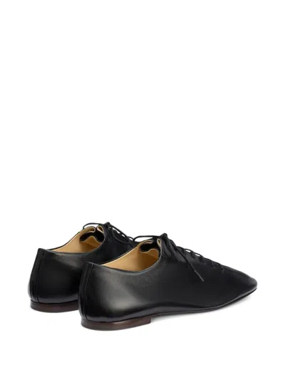 Lemaire Brown Souris Flat Classic Derbys In Black