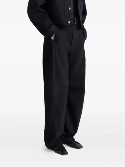 Lemaire Brown Souris Flat Classic Derbys In Black