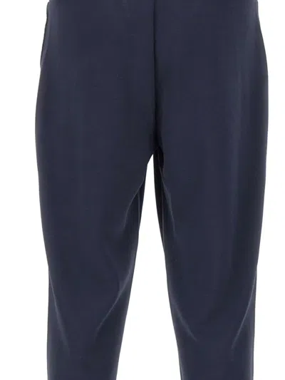 Ea7 Elasticated-waist Track Pants In Blue