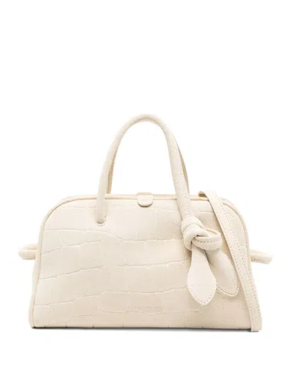 Jacquemus Small Turismo Tote Bag In Neutral