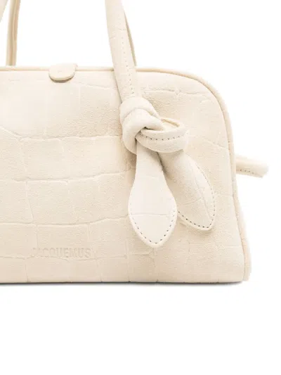 Jacquemus Small Turismo Tote Bag In Neutral