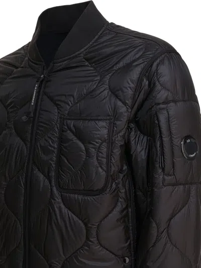 C.p. Company C.p.company Padded Bomber Jacket In Black