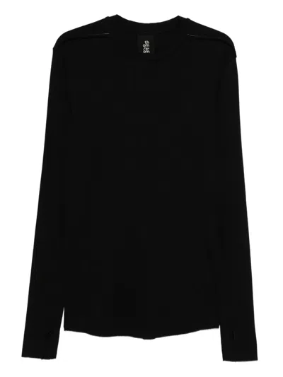 Thom Krom Long Sleeves Men T-shirt Worked In Black