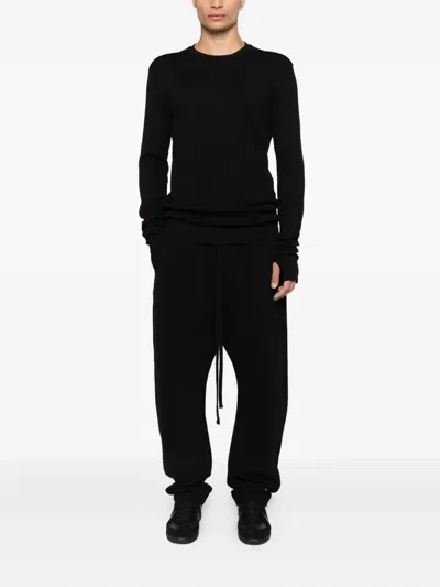 Thom Krom Long Sleeves Men T-shirt Worked In Black