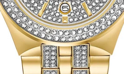 Bulova Crystal Bracelet Watch & Dog Tag Necklace Set, 42mm In Multi