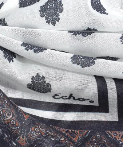 Echo New York Athena Cotton Bandana In Blue