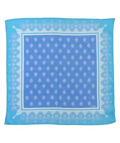 Echo New York Athena Cotton Bandana In Blue