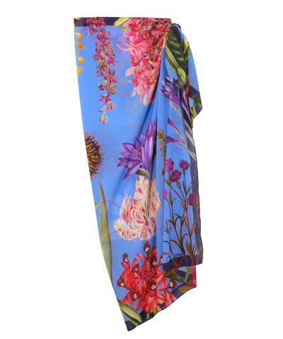 Echo New York Botanica Sarong Wrap In White