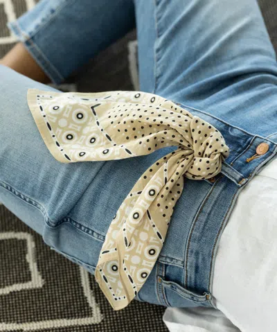 Echo New York Classic Dot Bandana In Black