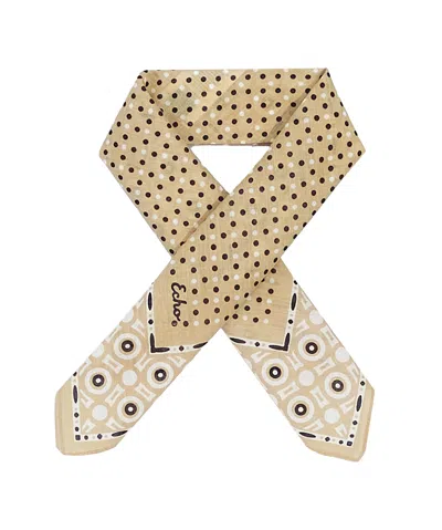 Echo New York Classic Dot Bandana In Black