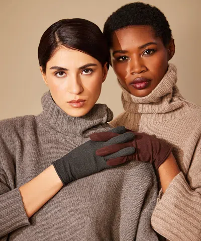 Echo New York Comfort Stretch Touch Gloves In Burgundy