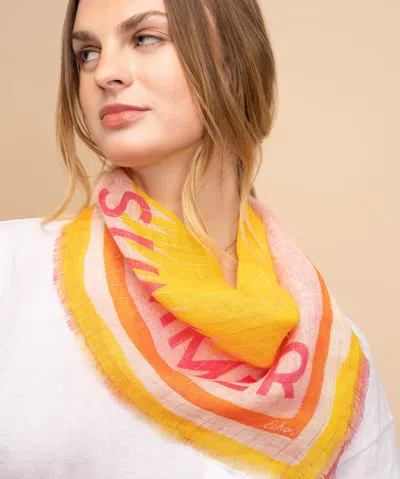 Echo New York Cool Summer Bandana In Pink