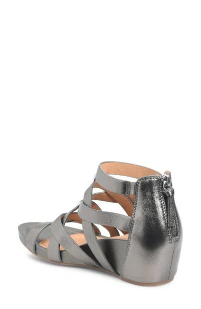 Söfft Vivi Platform Wedge Sandal In Gray