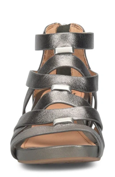 Söfft Vivi Platform Wedge Sandal In Gray