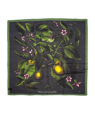 Echo New York Echoplant Oversized Square Scarf In Black