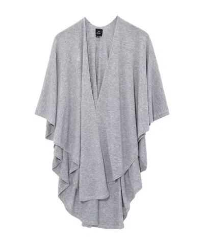 Echo New York Essential Rounded Ruana In Black