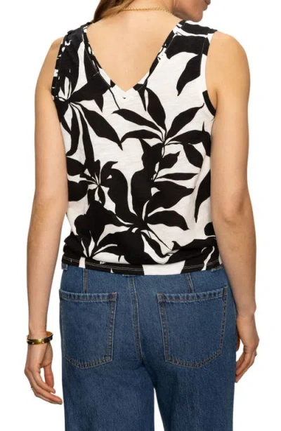 Sanctuary Perfect Tee Mix Floral Cotton Blend Minidress In Inked Impressions