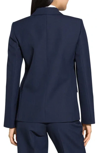 Theory Two-button Zip-sleeve Jacket In Blue