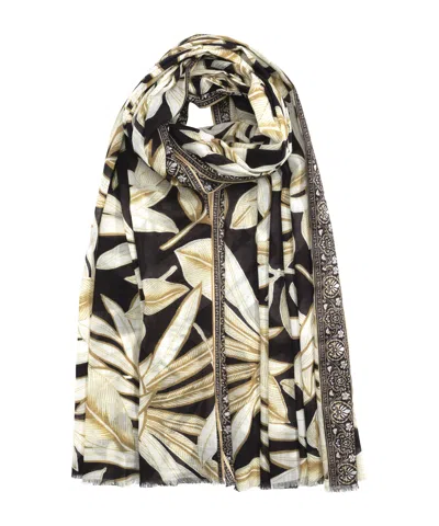 Echo New York Golden Palm Sarong Wrap In Blue