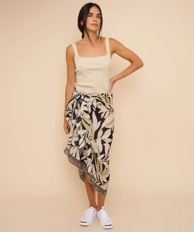 Echo New York Golden Palm Sarong Wrap In Blue