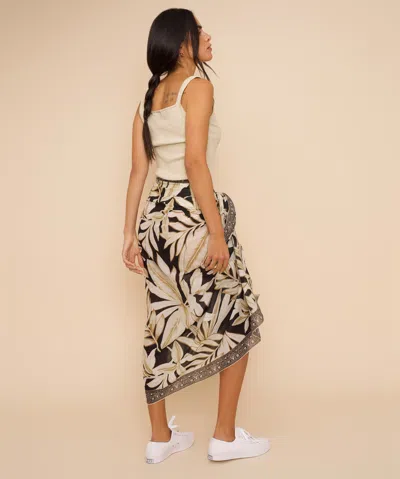 Echo New York Golden Palm Sarong Wrap In Blue