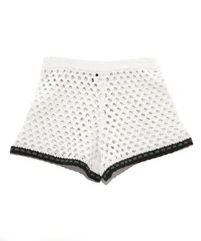 Echo New York Hammock Stitch Shorts In White