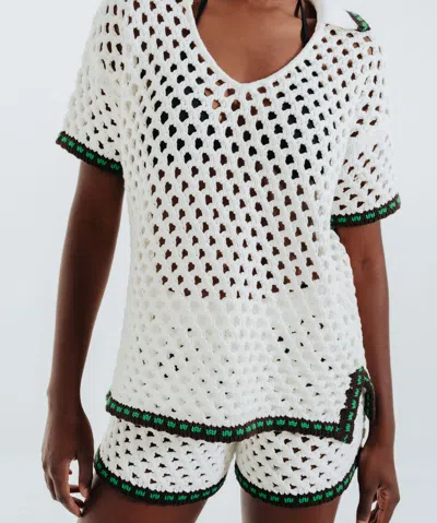 Echo New York Hammock Stitch Shorts In White