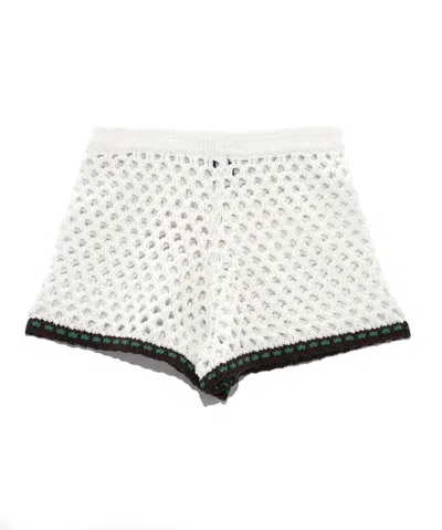 Echo New York Hammock Stitch Shorts In White