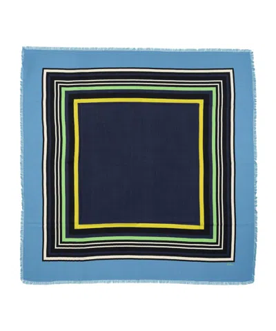 Echo New York Hollywood Square 42" Wool Silk Scarf In Red