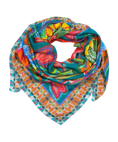 Echo New York Hypnotic Garden Square In Red