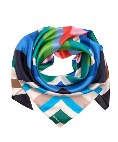 Echo New York Island Tile Silk Square In Black