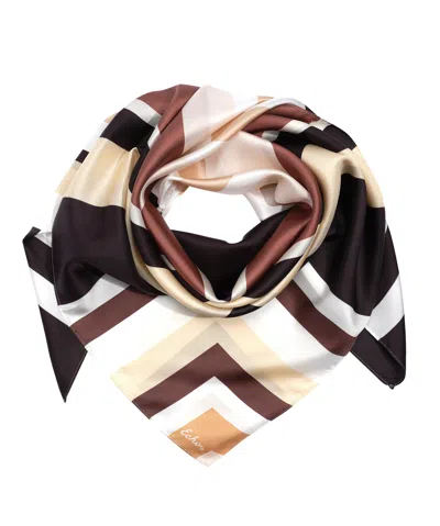 Echo New York Island Tile Silk Square In Black