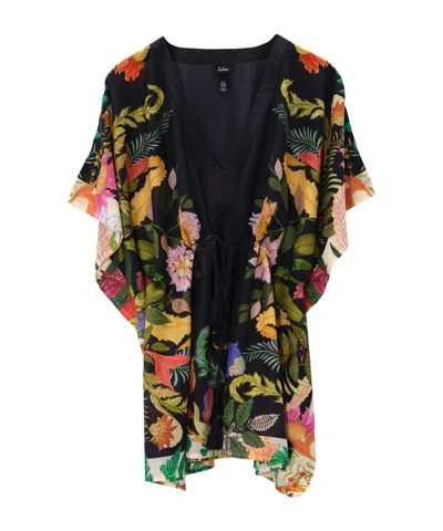 Echo New York Oasis Butterfly Caftan In Black