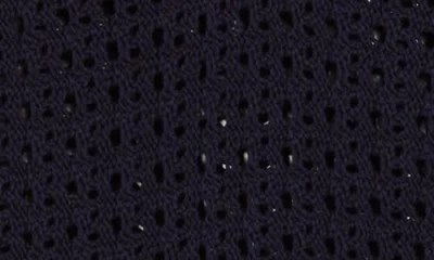 Cyrus Open Stitch Polo In Blue