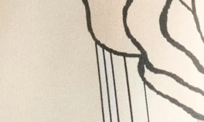 La Fiorentina Floral Print Silk Scarf In Neutral