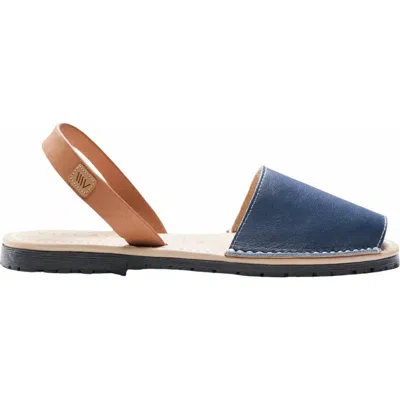 Viscata Menorquina Leather Avarca Sandals In Blue