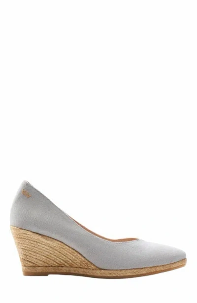 Viscata Roses Limited Edition Canvas V Cut Espadrille Wedges In Gray