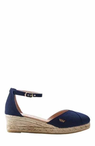 Viscata Formiga Limited Edition Canvas Espadrille Wedges In Blue