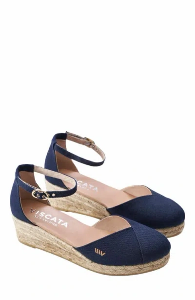Viscata Formiga Limited Edition Canvas Espadrille Wedges In Blue