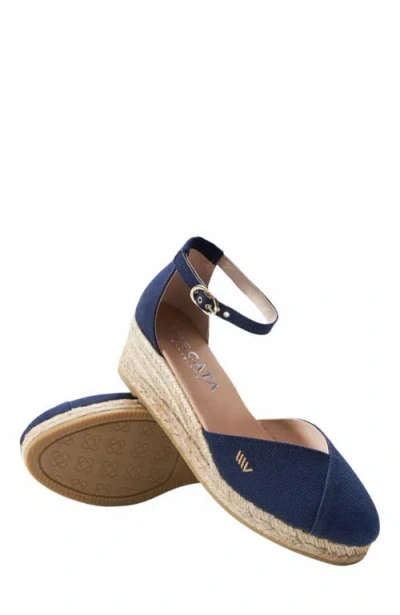 Viscata Formiga Limited Edition Canvas Espadrille Wedges In Blue