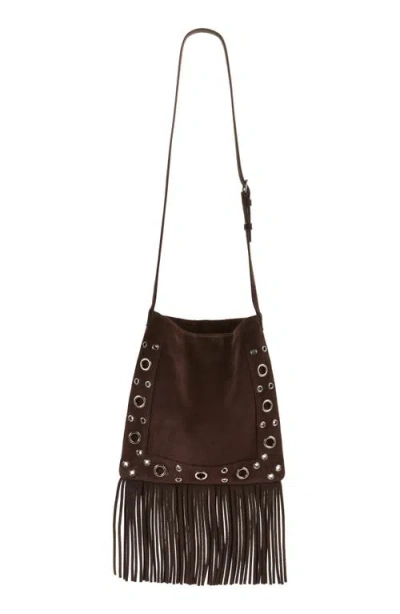 Valentino Nellcôte Shoulder Bag In Brown