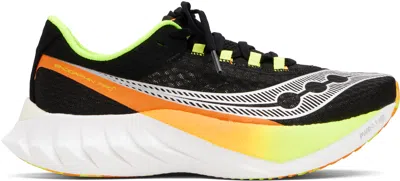 Saucony Endorphin Pro 4 Panelled Mesh Trainers In Black