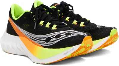 Saucony Endorphin Pro 4 Panelled Mesh Trainers In Black